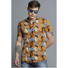 Deals, Discounts & Offers on  - [Size S, L] Jump CutsMen Regular Fit Printed Spread Collar Casual Shirt