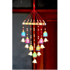 Deals, Discounts & Offers on  - Craft Junction Handcrafted Rajasthani Bells Design Wall Hanging Decorative Showpiece - 45 cm(Wood, Multicolor)