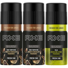 Deals, Discounts & Offers on  - AXE Dark Temptation 150 ml (Pack of 2) and Pulse 150 ml Deodorant(3 Items in the set)