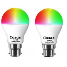 Deals, Discounts & Offers on  - Cosas 9 W Round 2 Pin LED Bulb(White, Pack of 2)