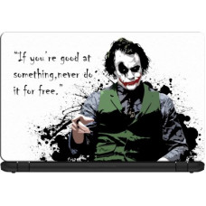 Deals, Discounts & Offers on Computers & Peripherals - doodad Joker Quotes Premium Vinyl Laptop Decal 15.6