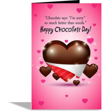 Deals, Discounts & Offers on  - alwaysgift Chocolate Say I am sorry Chocolate Day Valentines Day Greeting Card Greeting Card(Mullti, Pack of 1)