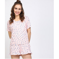 Deals, Discounts & Offers on  - [Size XL] CHEMISTRYWomen Floral Print Pink Top & Shorts Set