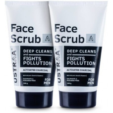Deals, Discounts & Offers on  - USTRAA Activated Charcoal Face Scrub - 100g (Set of 2) Scrub(200 g)