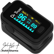 Deals, Discounts & Offers on Electronics - Dr. Trust (USA) Signature Series FingerTip with AUDIO VISUAL ALARM water resistant ( Midnight Black) Pulse Oximeter(Black)
