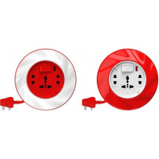 Deals, Discounts & Offers on  - Gold Medal TWISTER EXTENSION CORD 3 Socket Extension Boards(Red, White)