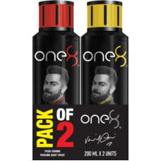 Deals, Discounts & Offers on  - one8 by Virat Kohli Intense + Pure Perfume Body Spray Set - Men Perfume Body Spray - For Men(400 ml, Pack of 2)