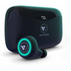 Deals, Discounts & Offers on Headphones - Wings PowerPods With PowerBank Function Bluetooth Headset(Black, True Wireless)