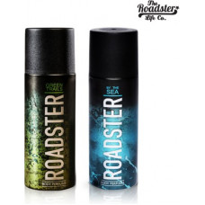 Deals, Discounts & Offers on  - Roadster By the Sea and Green Trails Perfume Body Spray - For Men(300 ml, Pack of 2)