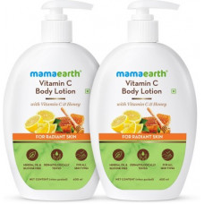 Deals, Discounts & Offers on  - MamaEarth Vitamin C Body Lotion - Pack of 2 (400 ml * 2)(800 ml)