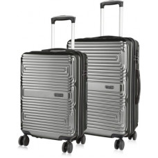 Deals, Discounts & Offers on  - NASHER MILESHard Body Set of 2 Luggage - Dalhousie Hard-sided Poycarbonate Luggage Set of 2 Charcoal Grey Trolley Bags (55 & 65 Cm) - Grey