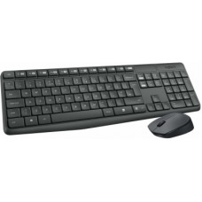 Deals, Discounts & Offers on Laptop Accessories - Logitech Mk235 Mouse & Wireless Laptop Keyboard(Black & Gray)