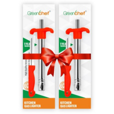 Deals, Discounts & Offers on  - Greenchef Lighter Knife Steel Gas Lighter(Red, Pack of 2)
