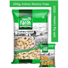 Deals, Discounts & Offers on Food and Health - Neu.Farm Cashew/Kaju - W320 1kg - Premium Quality - 200g Indian Raisins Free Cashews, Raisins(1200 g)