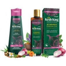 Deals, Discounts & Offers on  - Kesh King Onion Oil 200ml + Onion Shampoo 300ml(2 Items in the set)