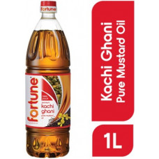 Deals, Discounts & Offers on Food and Health - [Supermart] Fortune Kachi Ghani Mustard Oil Plastic Bottle(1 L)