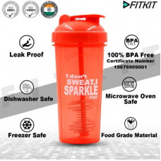 Deals, Discounts & Offers on  - Fitkit FKSB11 Classic 700 ml Shaker(Pack of 1, Orange, Plastic)