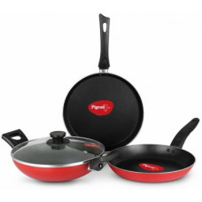 Deals, Discounts & Offers on Cookware - Pigeon Essentials Cookware Set(Aluminium, 4 - Piece)