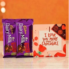 Deals, Discounts & Offers on Food and Health - Cadbury I Love You More Table Top With Fruit and Nut Chocolate Bars(3 x 1 Units)