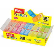 Deals, Discounts & Offers on  - Flair Creative Cube Non-Toxic Eraser(Multicolor)