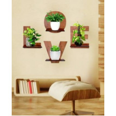 Deals, Discounts & Offers on Furniture - Wallwey dcor SELF2032 Engineered Wood Display Unit(Finish Color - BROWN, DIY(Do-It-Yourself))