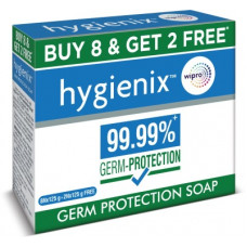 Deals, Discounts & Offers on  - Hygienix Germ Protection Soap, (Buy 8 & Get 2 Free)(10 x 125 g)