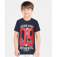 Deals, Discounts & Offers on  - PROVOGUEBoys Printed Pure Cotton T Shirt(Multicolor, Pack of 1)