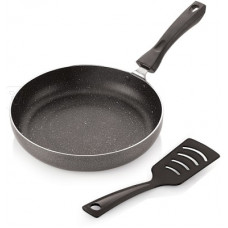 Deals, Discounts & Offers on Cookware - iVBOX Spatter-WSS 240mm induction Frying Pan With Outer Hard-Stone Coating Fry Pan 24 cm diameter 1.5 L capacity(Aluminium, Non-stick, Induction Bottom)