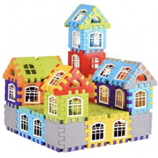 Deals, Discounts & Offers on  - kipa Made in India Multi Colored 72 Pcs + 30 Windows Mega Jumbo Happy Home House Building Block with Attractive Windows and Smooth Rounded Edges Blocks Game Fun(72 Pieces)