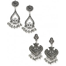 Deals, Discounts & Offers on  - Zaveri PearlsCombo of 2 Finely Detailed Dangle Earring Zinc Drops & Danglers