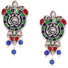 Deals, Discounts & Offers on  - Zaveri Pearls Finely Detailed Enamel Drops & Danglers