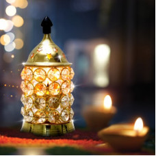 Deals, Discounts & Offers on  - Shubhkart Crystal Deep Medium Brass Table Diya(Height: 6 inch)