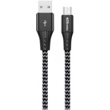Deals, Discounts & Offers on Mobile Accessories - Portronics Konnect A Micro USB Cable 2 m Micro USB Cable(Compatible with Smartphones, Camera, Headphones, Black, One Cable)