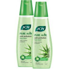 Deals, Discounts & Offers on  - Joy Pure Aloe Anti Pollution (Pack of 2 x100ml) Face Wash(200 ml)