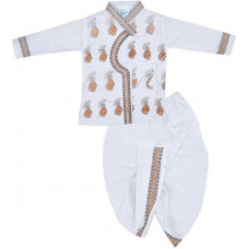 Deals, Discounts & Offers on  - FTC FASHIONSBoys Festive & Party Dhoti & Kurta Set(White Pack of 1)