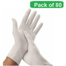 Deals, Discounts & Offers on  - Emeret Plus White Latex Examination/Surgical Gloves (80 Pcs / 1 box) Latex Examination Gloves(Pack of 80)
