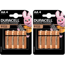 Deals, Discounts & Offers on Mobile Accessories - DURACELL CHHOTA POWER ALKALINE AA BATTERIES ( Pack of 2 ) 8 Pcs Battery(Pack of 8)