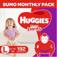 Deals, Discounts & Offers on Baby Care - Huggies Wonder Pants with Bubble Bed Technology - L(192 Pieces)