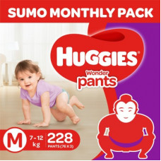 Deals, Discounts & Offers on Baby Care - Huggies Wonder Pants with Bubble Bed Technology - M(228 Pieces)