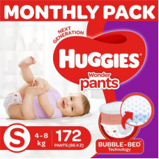 Deals, Discounts & Offers on Baby Care - Huggies Wonder Pants with Bubble Bed Technology - S(172 Pieces)