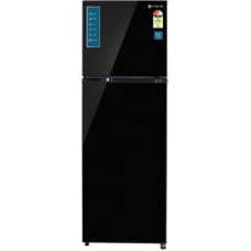 Deals, Discounts & Offers on Home Appliances - MOTOROLA 338 L Frost Free Double Door 3 Star Refrigerator(Black UniGlass, 340JF3MTBG)