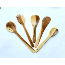 Deals, Discounts & Offers on  - My Store Original Wooden Spatula ladles Beige, Brown Kitchen Tool Set(Beige, Brown)