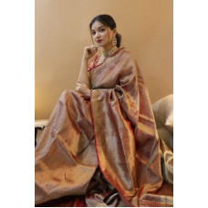 Deals, Discounts & Offers on  - TorioxPrinted, Self Design Fashion Art Silk, Silk Blend Saree(Red)
