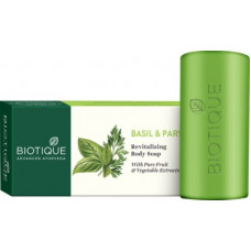 Deals, Discounts & Offers on  - [Supermart] Biotique Bio Basil and Parsley Revitalizing Body Soap(150 g)