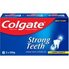 Deals, Discounts & Offers on  - [Super Mart] Colgate Strong Teeth Toothpaste(600 g, Pack of 3)