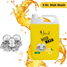 Deals, Discounts & Offers on  - Devil 5 LTR Non Acidic dish wash Liquid Detergent (6 l) Dish Cleaning Gel Dish Cleaning Gel(lemon, 5 L)