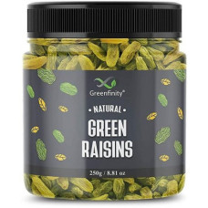 Deals, Discounts & Offers on Food and Health - GreenFinity Premium Seedless Green Raisins | Dry Fruit Kishmish For every occasion and gift Raisins(250 g)
