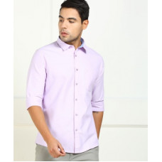 Deals, Discounts & Offers on  - BillionMen Solid Casual Purple Shirt