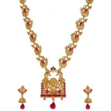 Deals, Discounts & Offers on  - ZAVERI PEARLSZinc Gold-plated Jewel Set(Gold)