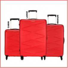Deals, Discounts & Offers on  - Kamiliant by American TouristerHard Body Set of 3 Luggage - TRIPRISM SPINNER 3PC SET RED - Red